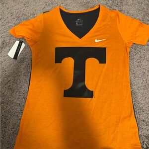 Nike Slim Fit Orange Tee with TN Vols Logo